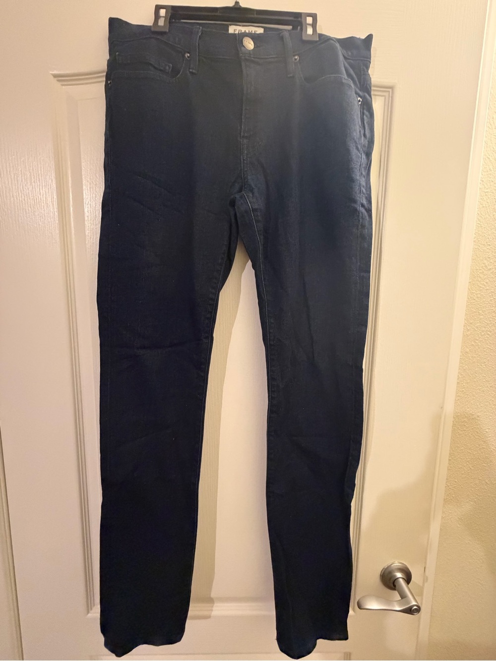 Frame Denim Men's Slim Straight Dark Blue Jeans